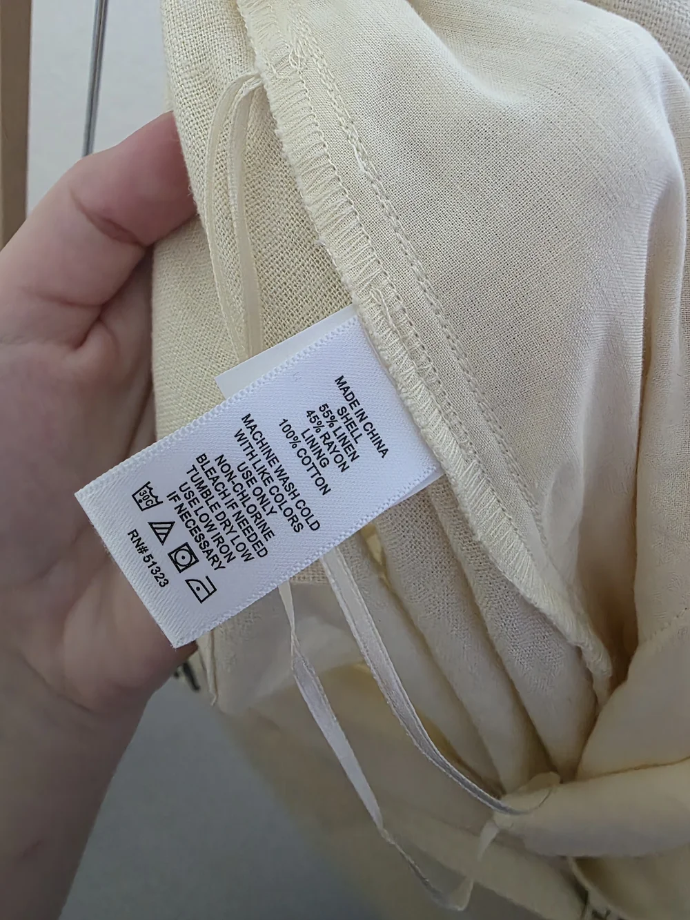 Parker Cream Wide-Leg Trousers Linen Pans Palazzo Classic